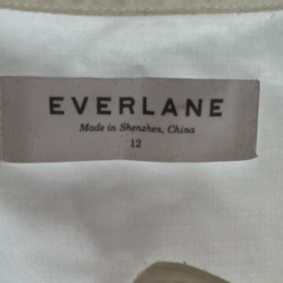 Everlane Women's The Tuxedo Button Down Shirt 100% Cotton Size 12 - Picture 10 of 11